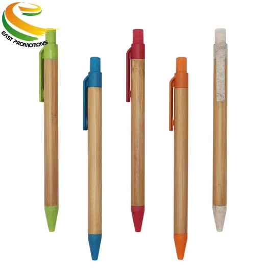 Hot Sale Eco Promotional Bamboo Ballpoint Pen Wooden Gift Pen with Logo Laser Printing