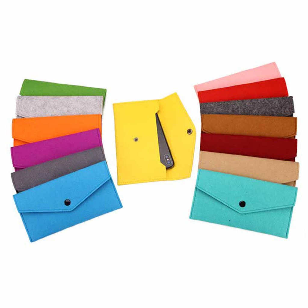 Eco Friendly Felt Mobile Phone Case Felt Phone Pouch Soft Felt Phone Hold Bag