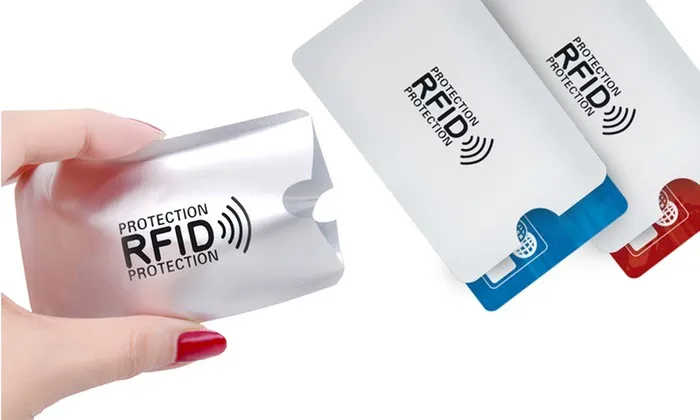 RFID Blocking ID Credit Card Holder Passport Security Protector Anti Theft RFID Credit Card Shield