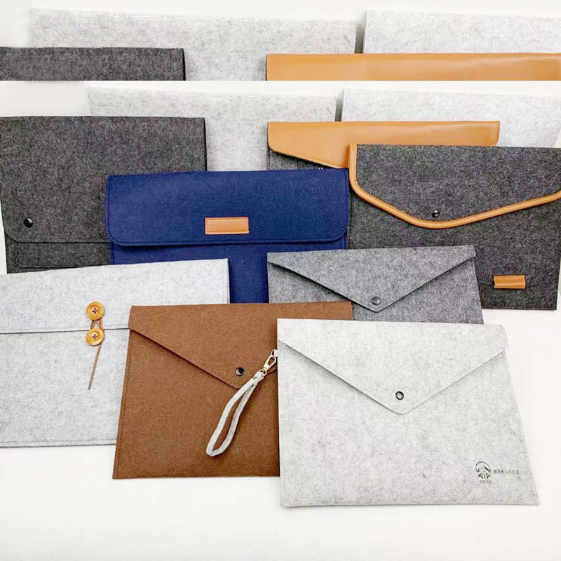 Custom Design Felt A4 File Folder, Envelope Bag, Document Wallet 