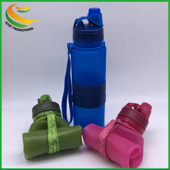 China Manufacture Wholesale Hot Products Portable LFGB Silicone Travel Camping Folding Cup/Collapsible Silicone Water Bottle