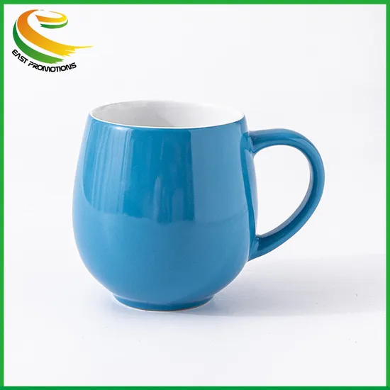 Custom Design 10oz 300ml Big Drum Belly Ceramic Coffee Mug Porcelain Drinking Cups