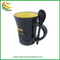 Factory Custom Promotional Sublimation Ceramic Coffee Mug with Spoon in Handle