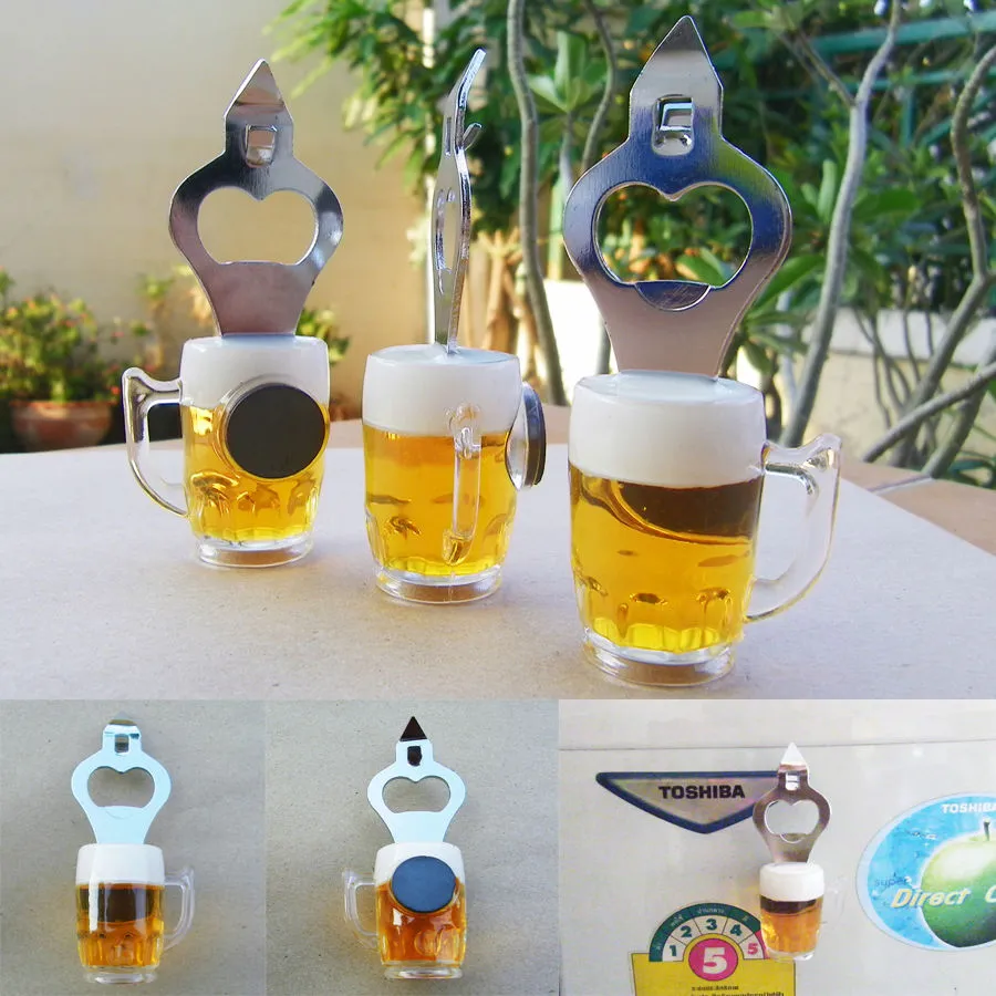 Wholesale Customized Own Logo Wooden Stainless Steel Bottle Opener Card Epoxy Colorful Spray Painting Metal Bottle Opener