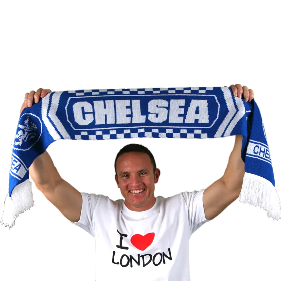 Polyester Satin Printing Sports Team Promotional Football Fans Scarf