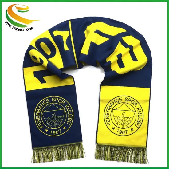 Custom Long Scarves Soccer Club Knitting Football Fans Scarf