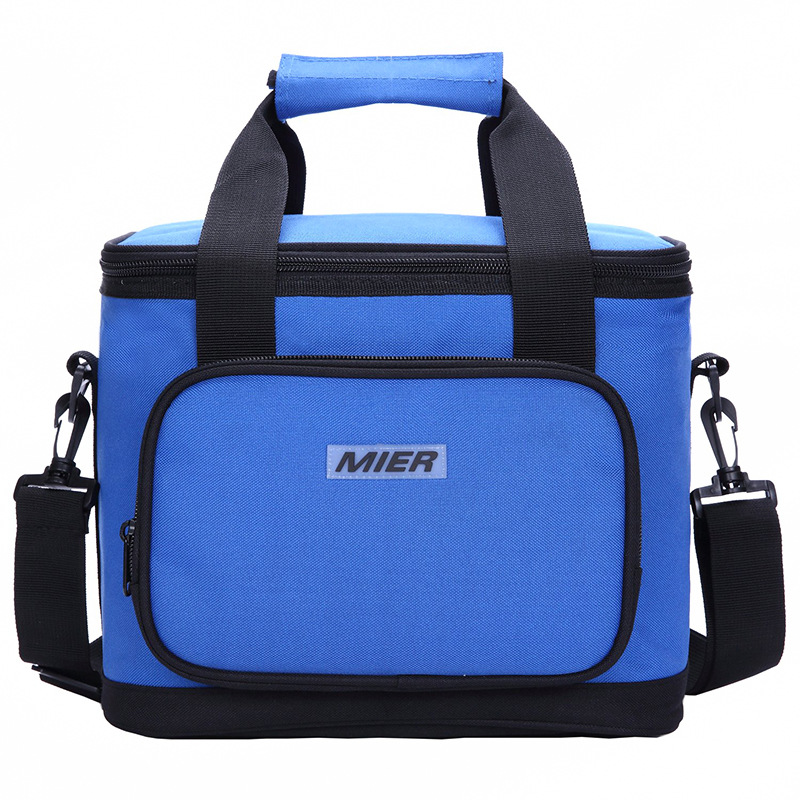Wholesale Insulated Thermal Aluminum Foil Food Take-out Lunch Picnic Camping Box Tote Shoulder Cooler Bag