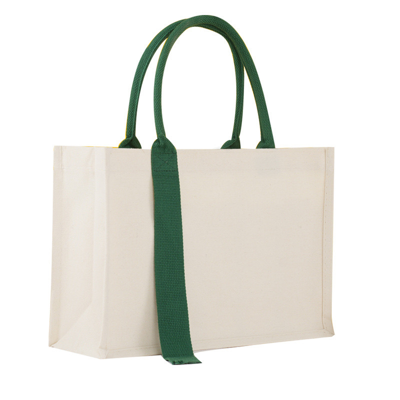 Manufacturer Wholesales Large Capcity Eco Friendly Canvas Tote Bag with Logo Print