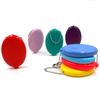 Custom LOGO Japan Hot Blank Rubber Coin Case Keyring PVC Silicone Squeezes Coin Purse With Keychain