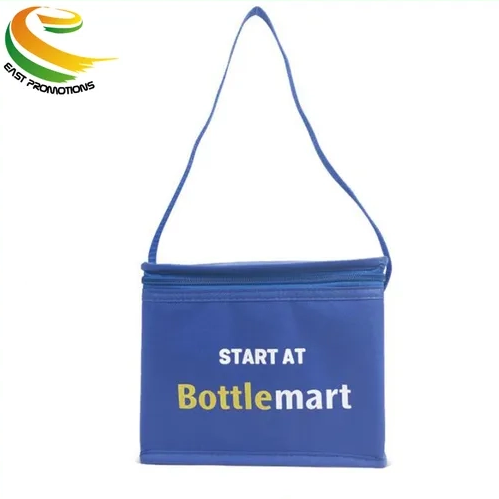 Customized Non Woven Insulated Thermal Lunch Food Cooler Bag Promotional Picnic Shoulder Bag for Outdoor