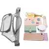 Custom Logo Printing Waterproof Transparent PVC Belt Bag PVC Stadium Approved Fanny Pack Waist Bag